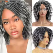 Blonde Afro Crochet Dreadlock Wig – Faux Locs Braided Full Wig