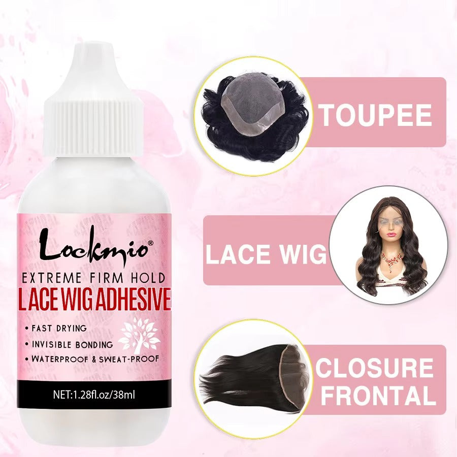 Lockmio Waterproof Lace Wig Glue & Remover Styling Kit