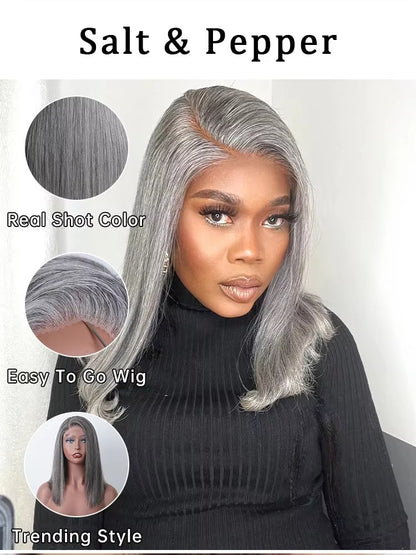 13x4 Transparent Lace Frontal: Provides an expansive, ear-to-ear parting space so you can style deep middle or side parts seamlessly.