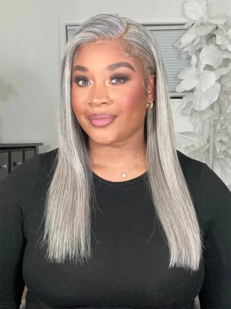 13x4 Transparent Lace Frontal: Provides an expansive, ear-to-ear parting space so you can style deep middle or side parts seamlessly.