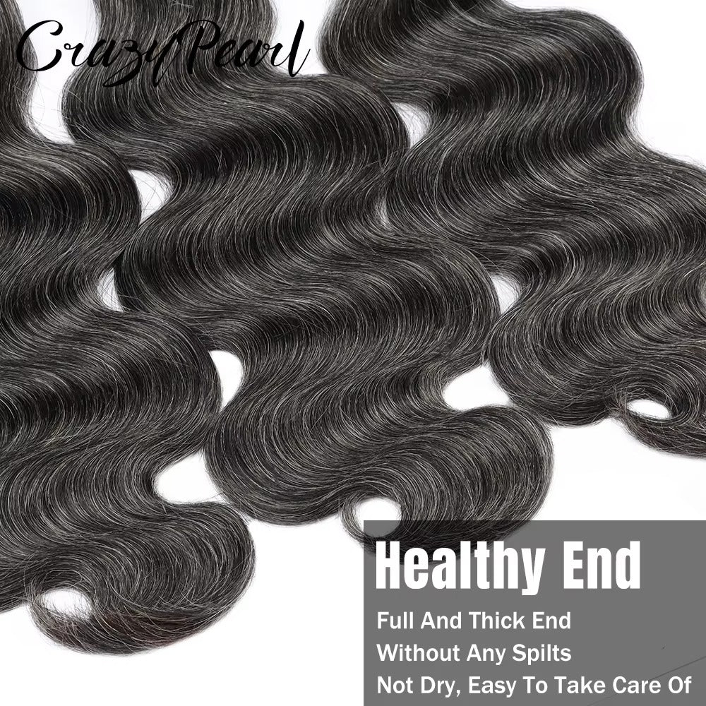 P1B Grey Body Wave Hair Bundles | Salt and Pepper Human Hair