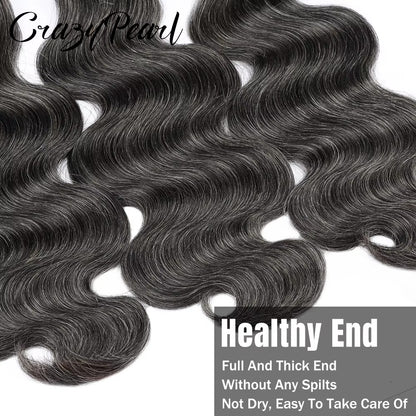 P1B Grey Body Wave Hair Bundles | Salt and Pepper Human Hair