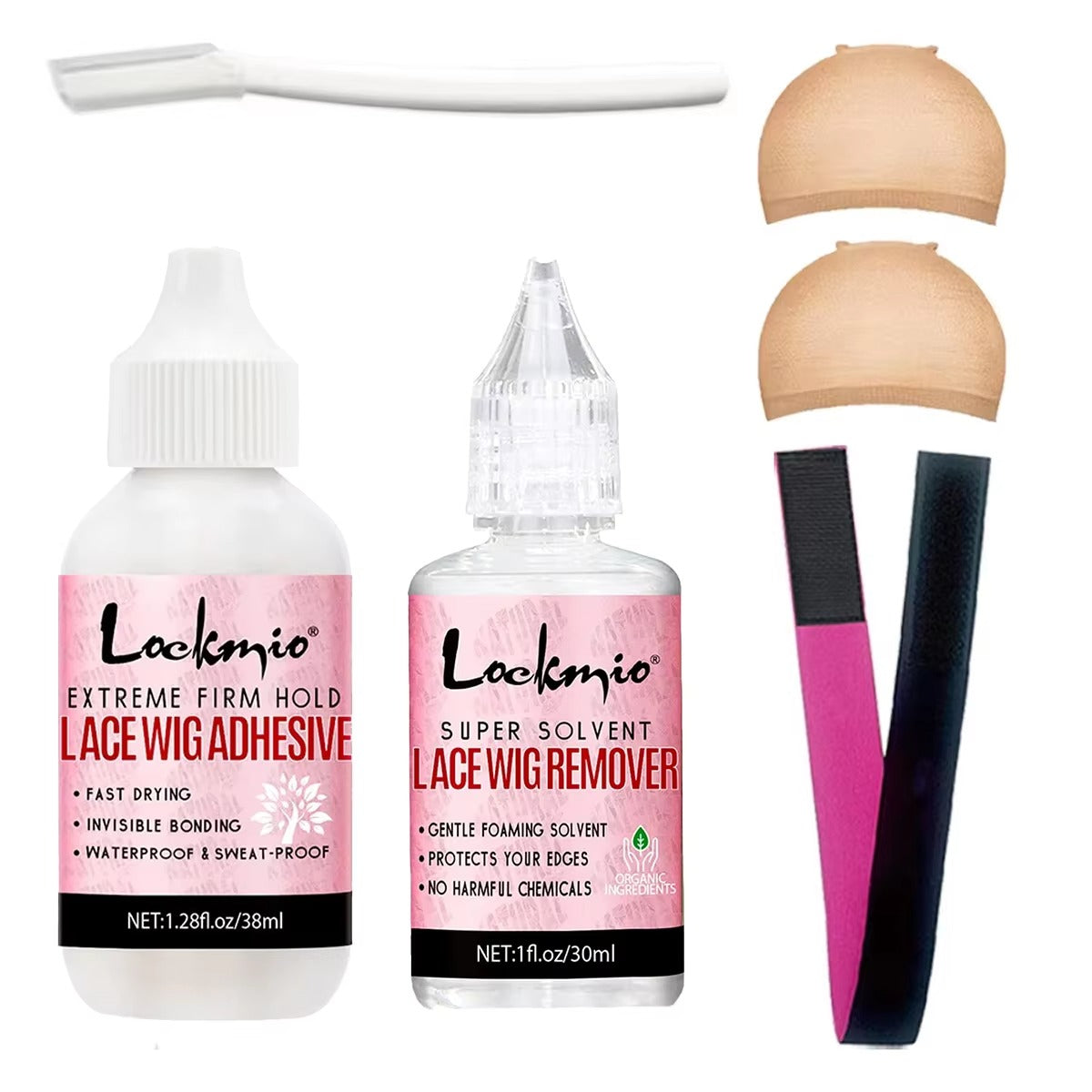 Lockmio Waterproof Lace Wig Glue & Remover Styling Kit