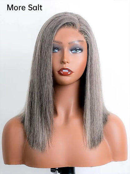 13x4 Transparent Lace Frontal: Provides an expansive, ear-to-ear parting space so you can style deep middle or side parts seamlessly.
