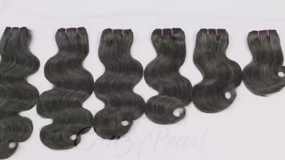 P1B Grey Body Wave Hair Bundles | Salt and Pepper Human Hair